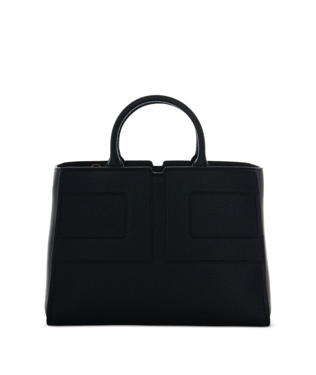 ELISABETTA FRANCHI Черная синтетическая сумка тоут, фото 3