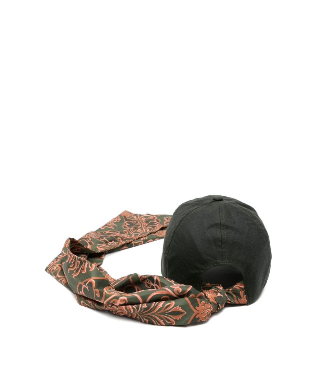 BARBOUR Зеленая хлопковая кепка, фото 2