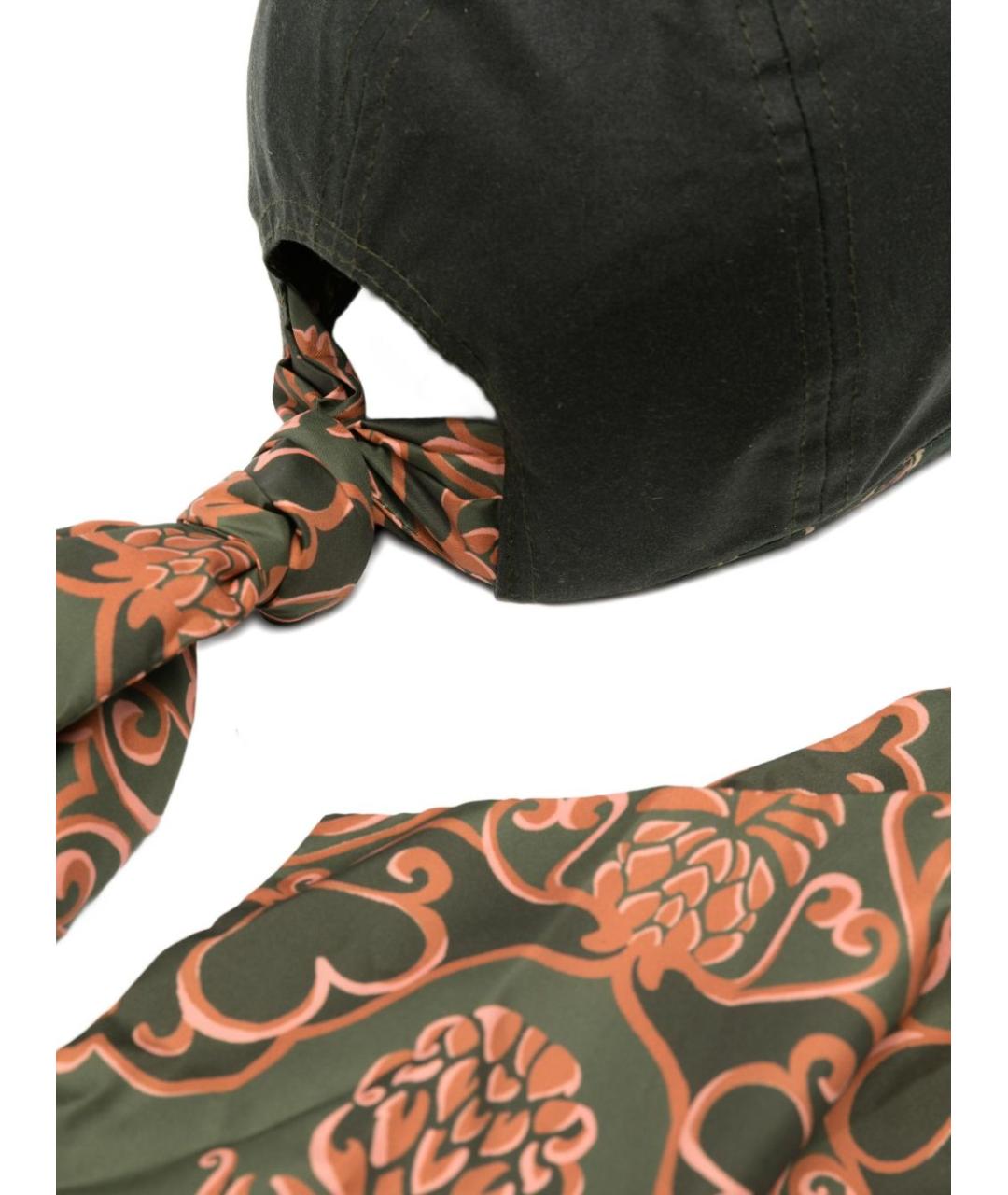 BARBOUR Зеленая хлопковая кепка, фото 3