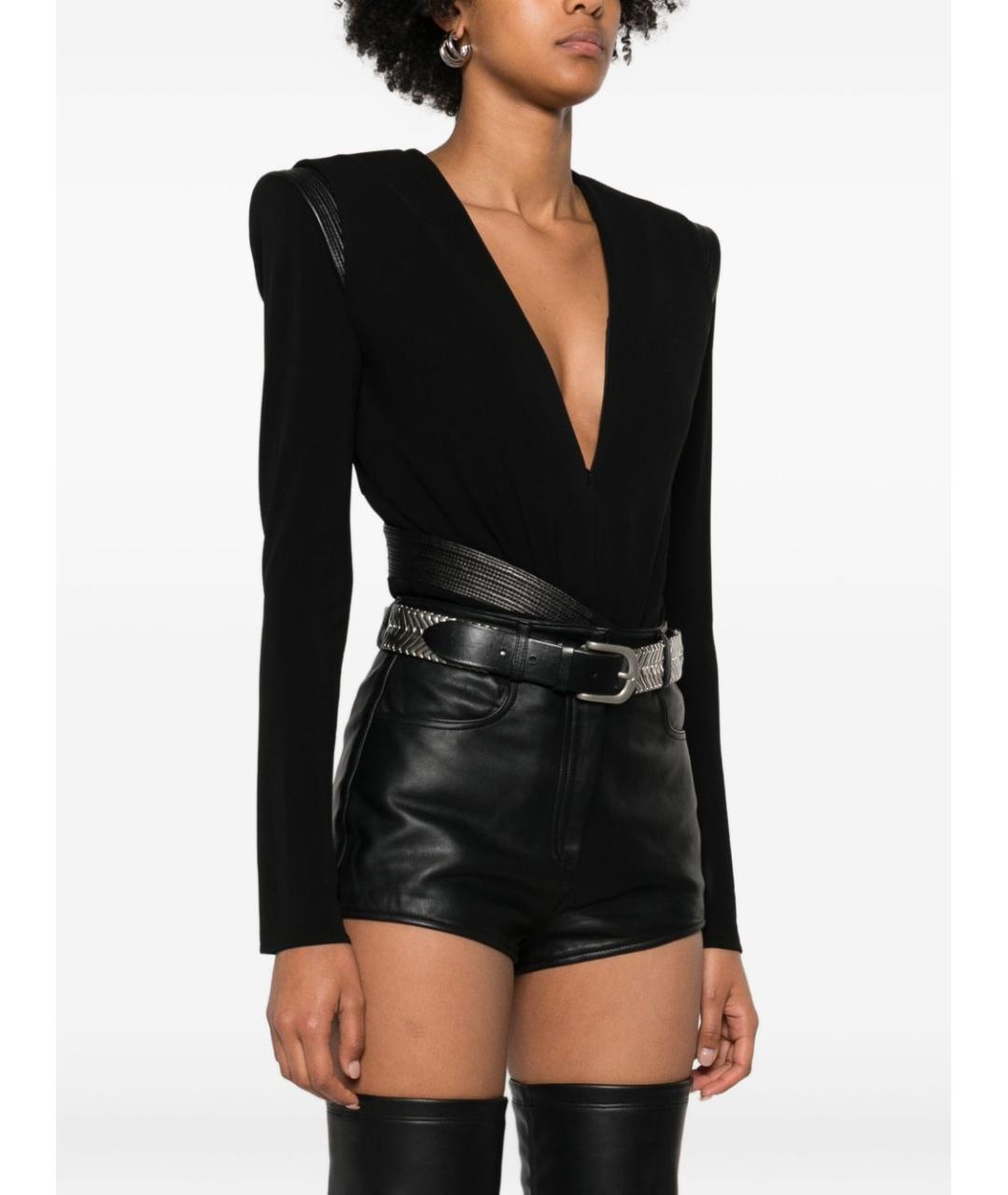 VERSACE Черная вискозная блузы, фото 2