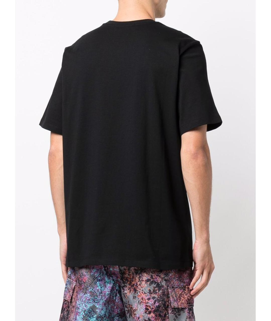 MSGM Черная хлопковая футболка, фото 3