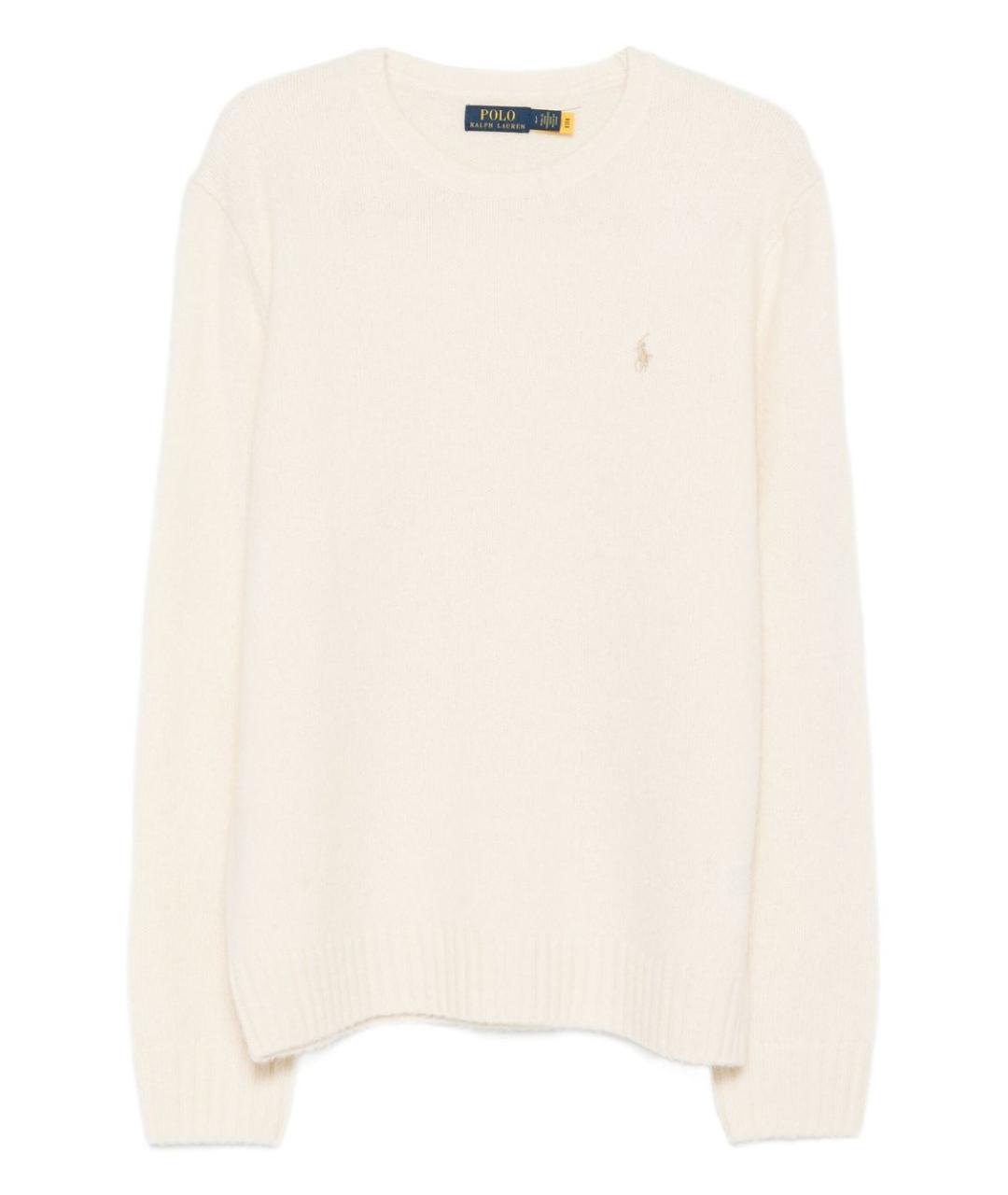 POLO RALPH LAUREN Бежевый шерстяной джемпер / свитер, фото 1