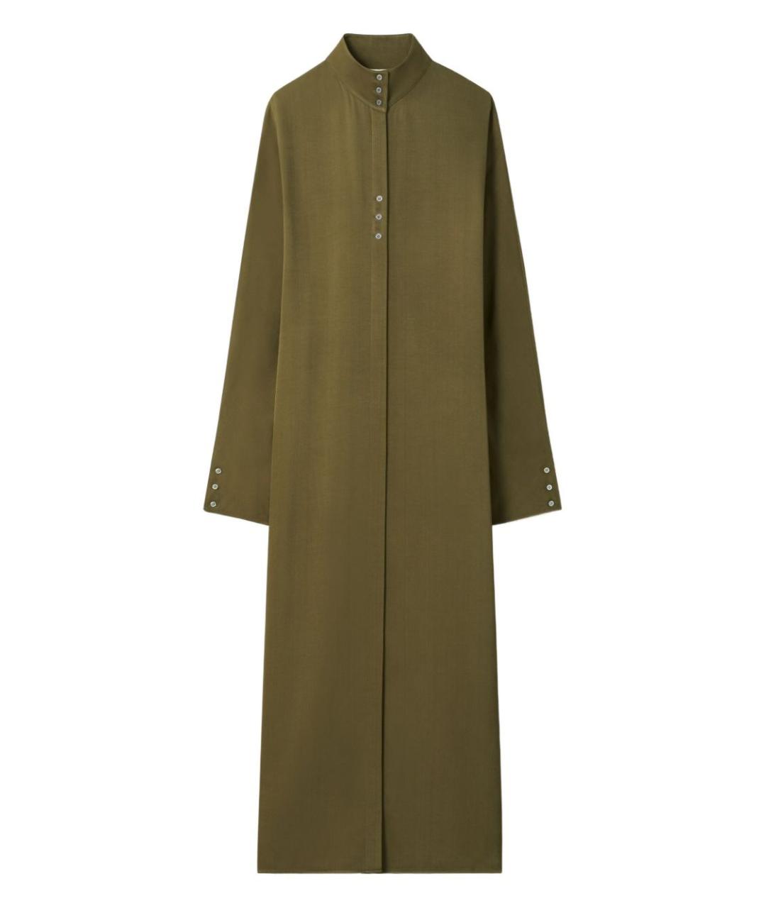 TORY BURCH Зеленые шелковое повседневное платье, фото 1