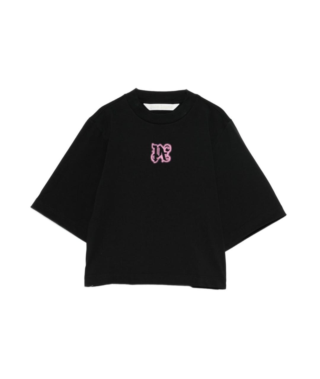 PALM ANGELS Черная хлопковая футболка, фото 1