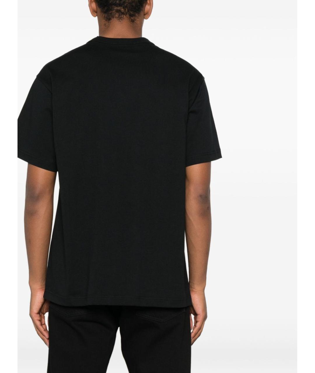 VERSACE JEANS COUTURE Черная хлопковая футболка, фото 4