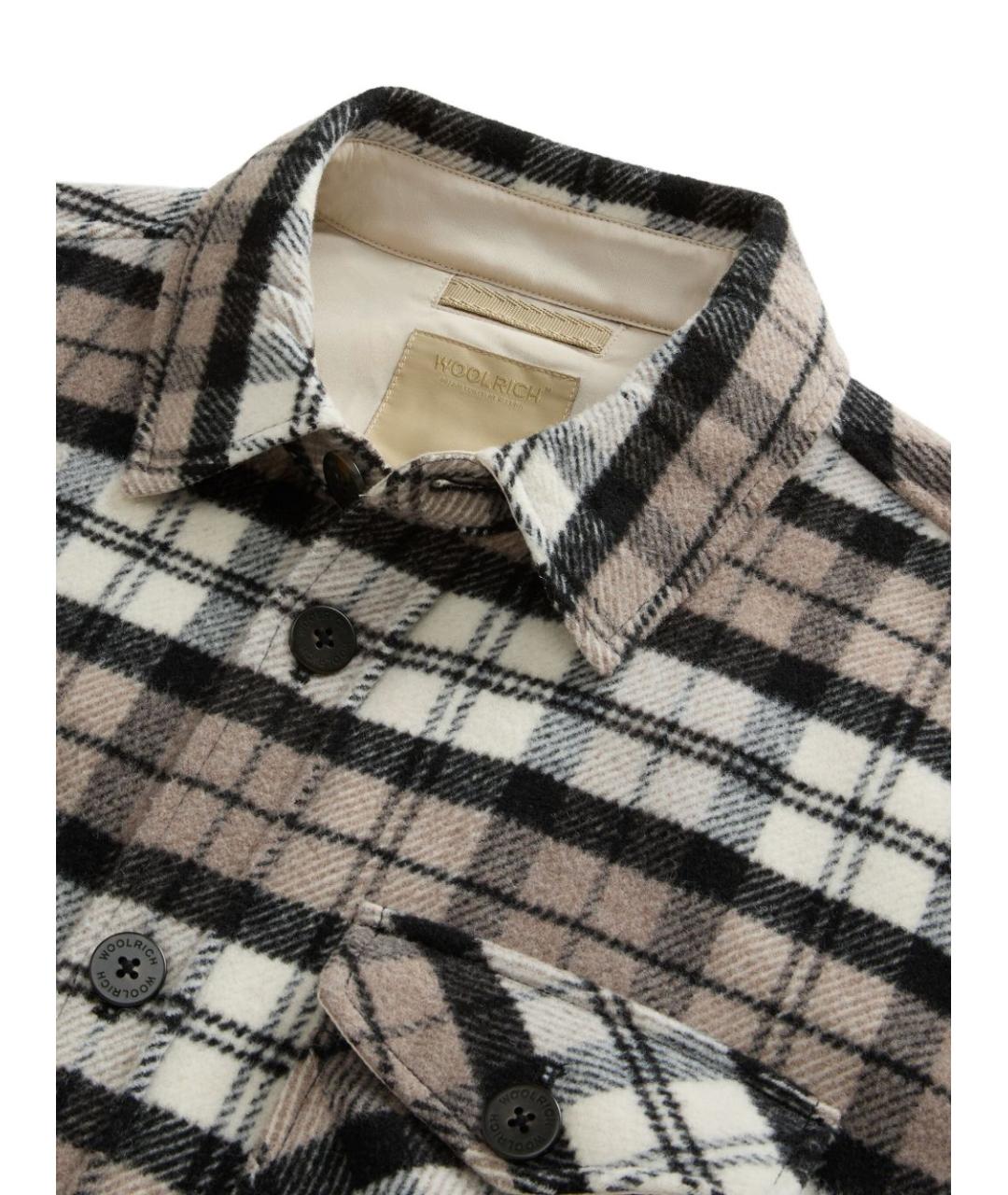 WOOLRICH Мульти шерстяная кэжуал рубашка, фото 4