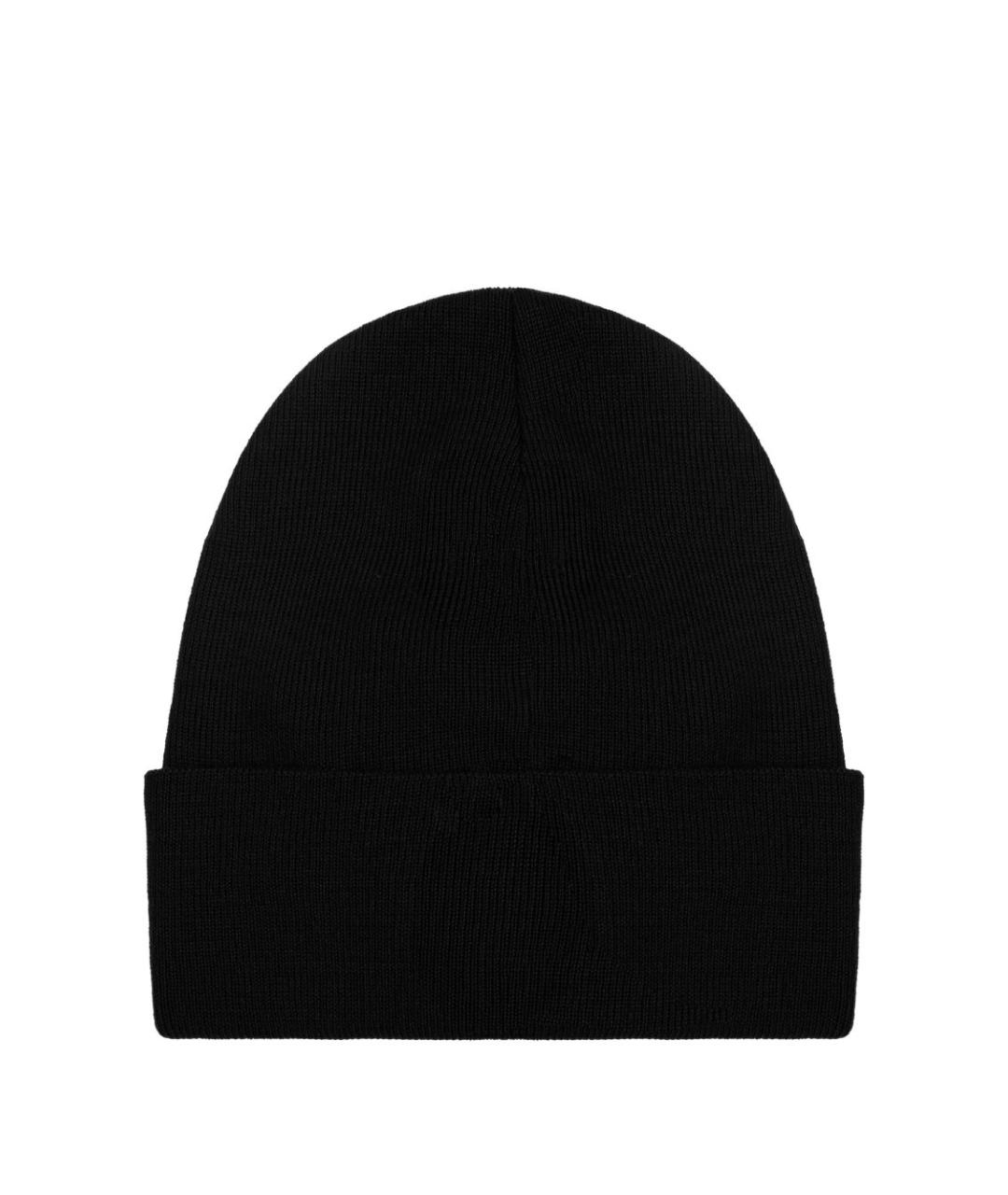 MONCLER GRENOBLE Черная шерстяная шапка, фото 4