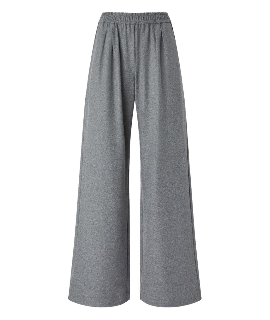 PINKO Серые полиэстеровые прямые брюки, фото 1