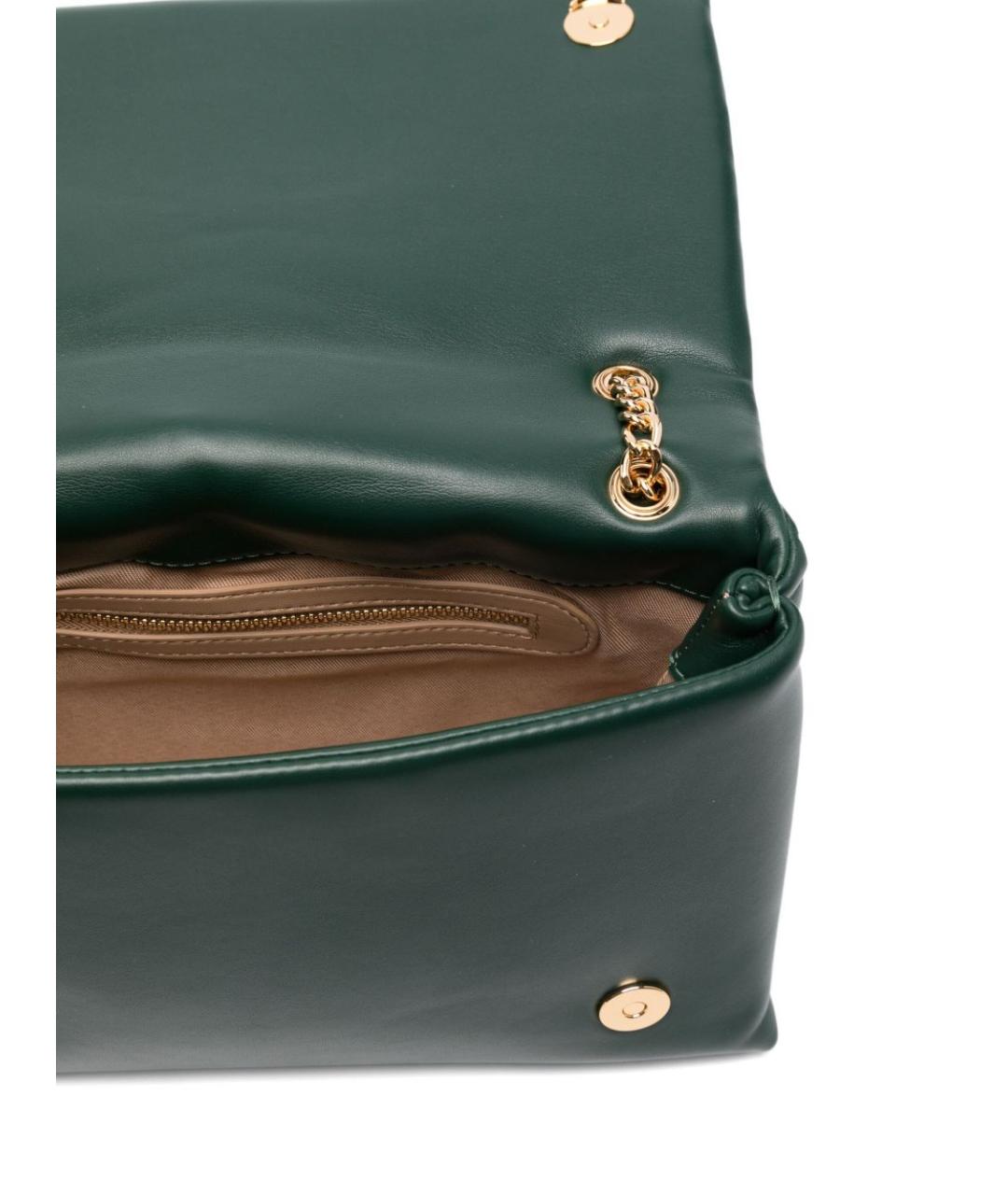 LOVE MOSCHINO Зеленая сумка через плечо из искусственной кожи, фото 4