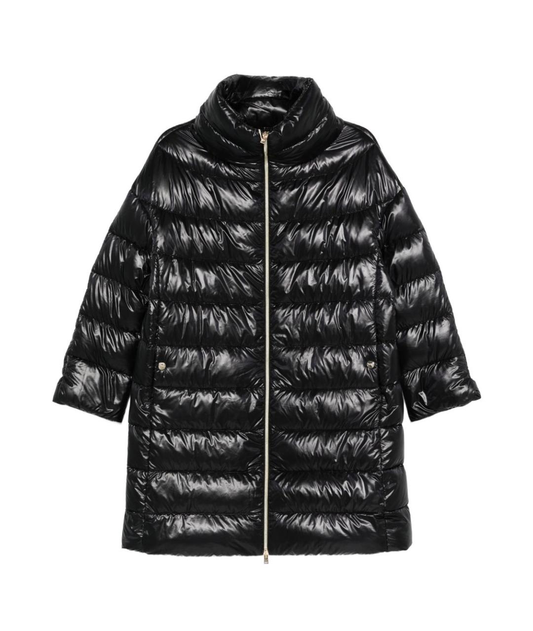 HERNO Черный полиамидовый пуховик, фото 1