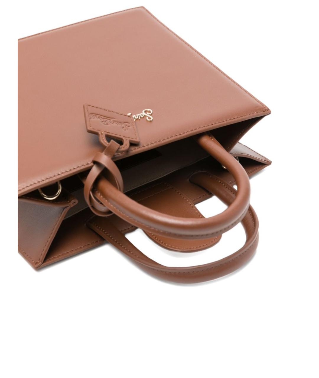 MC2 SAINT BARTH Коричневая кожаная сумка тоут, фото 4