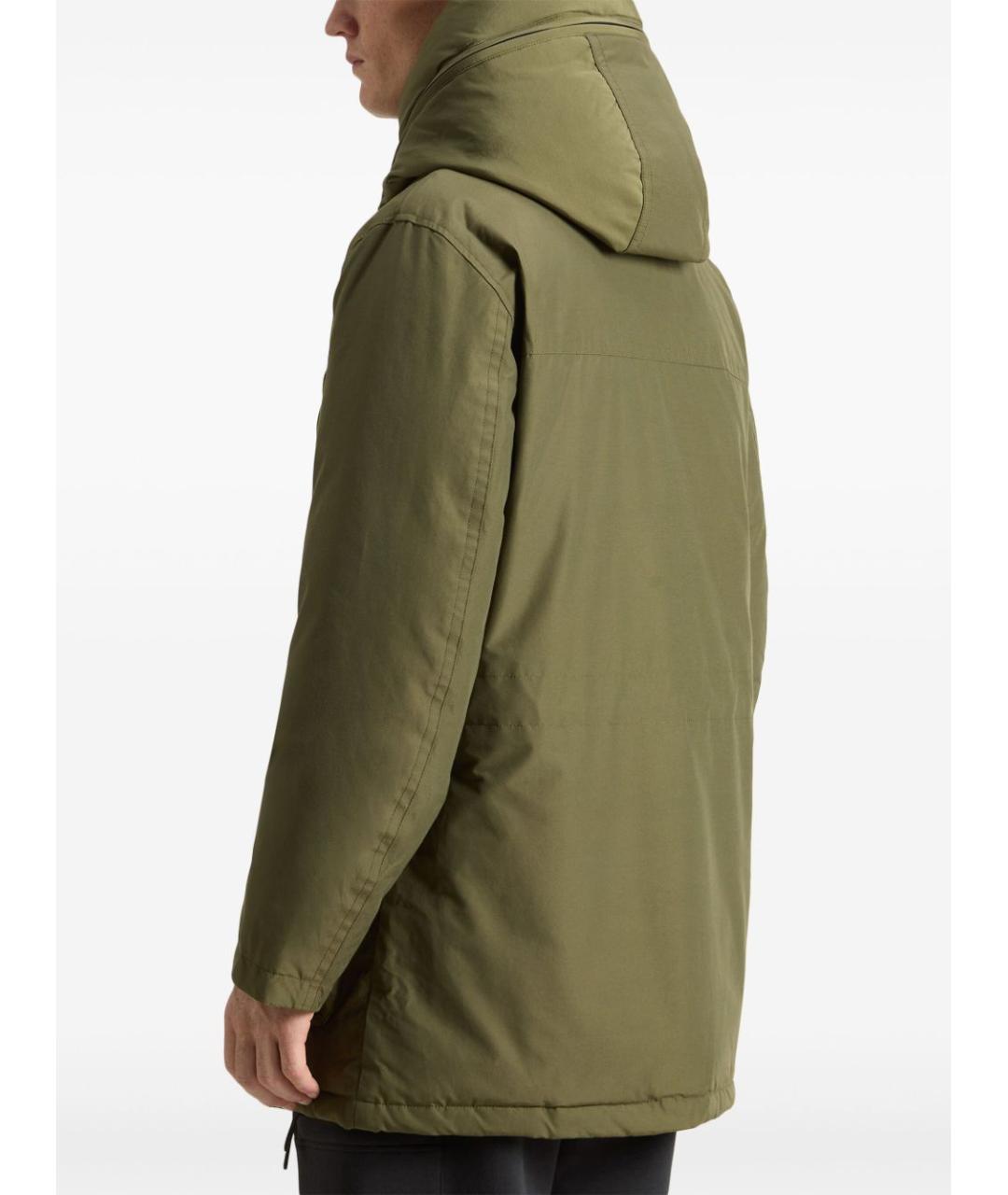 WOOLRICH Зеленая хлопковая парка, фото 7