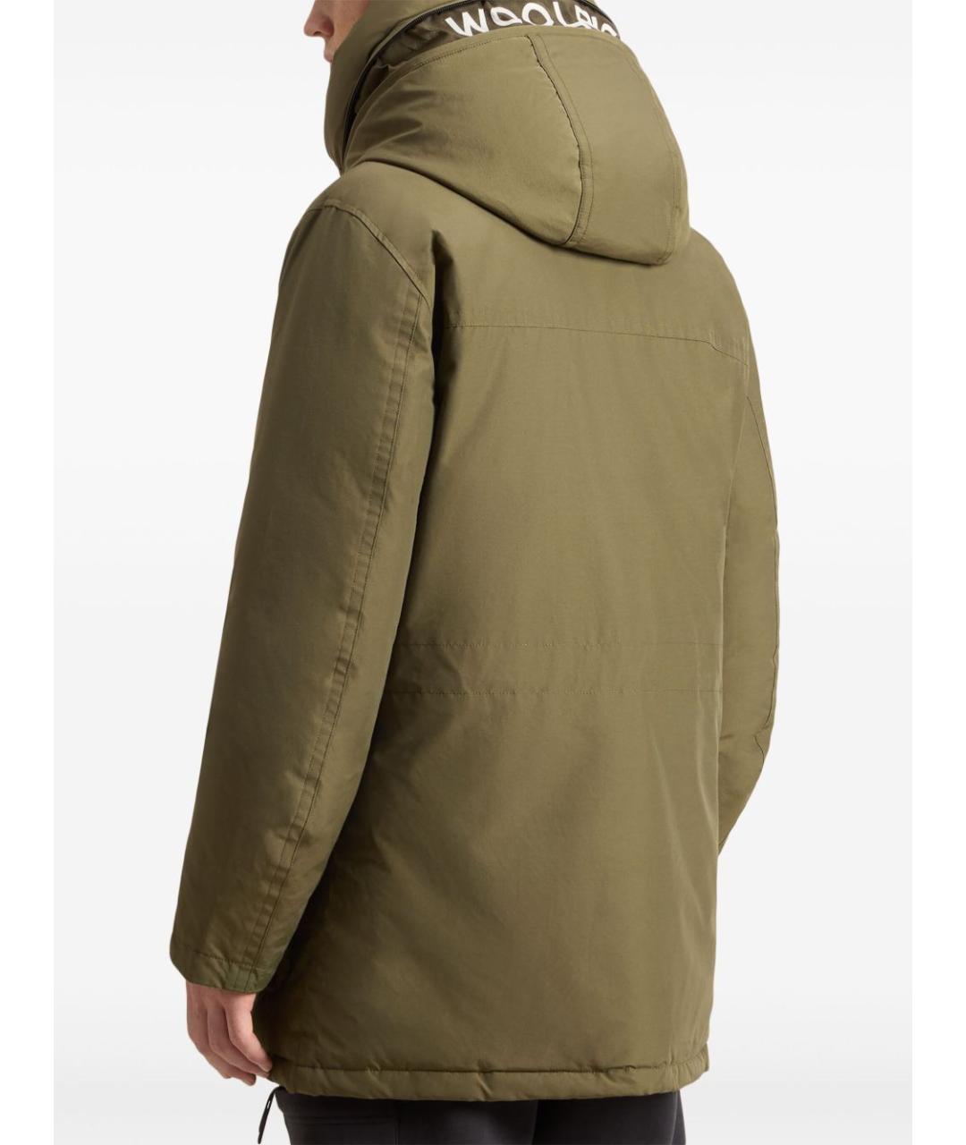 WOOLRICH Зеленая хлопковая парка, фото 5