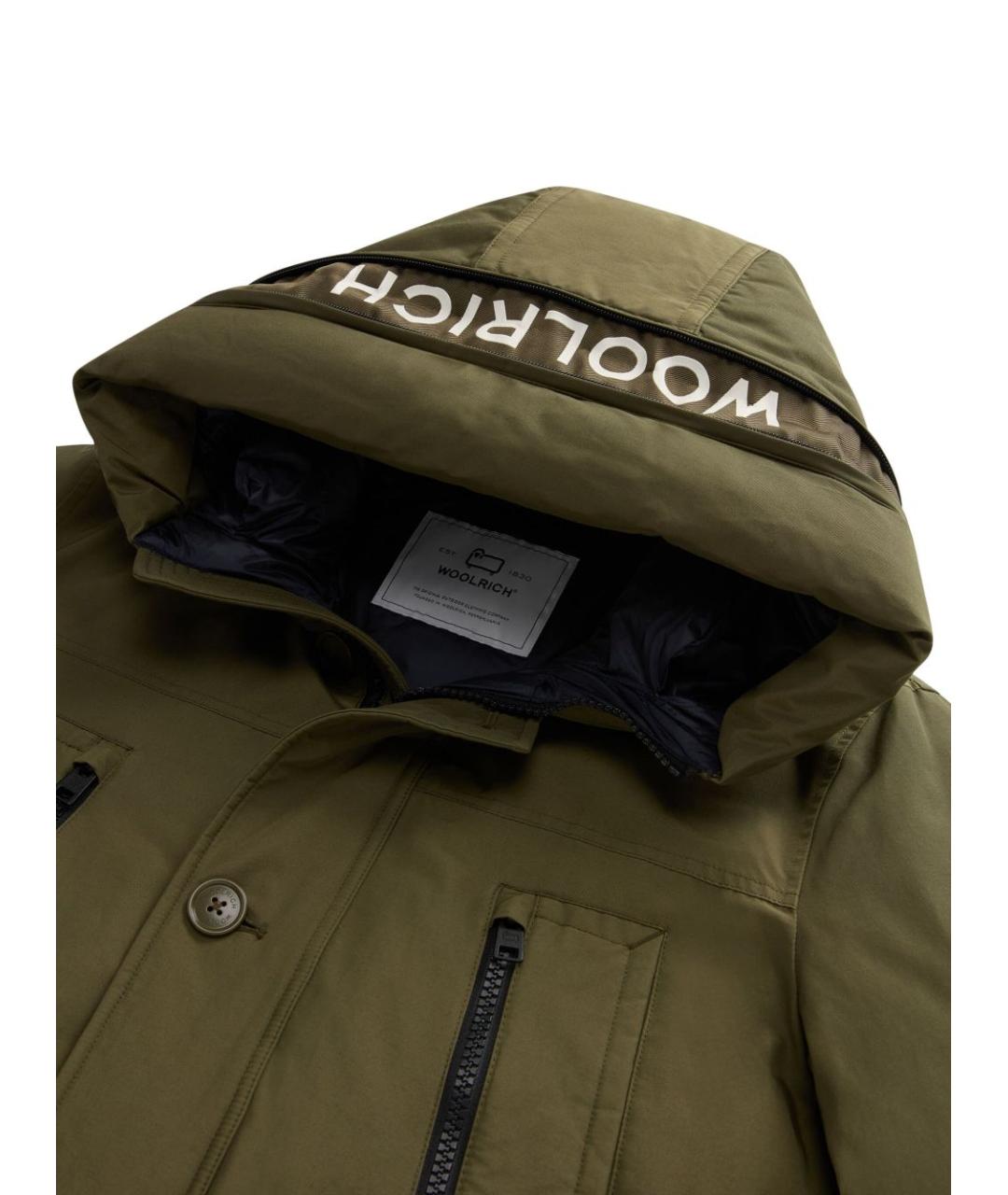 WOOLRICH Зеленая хлопковая парка, фото 4