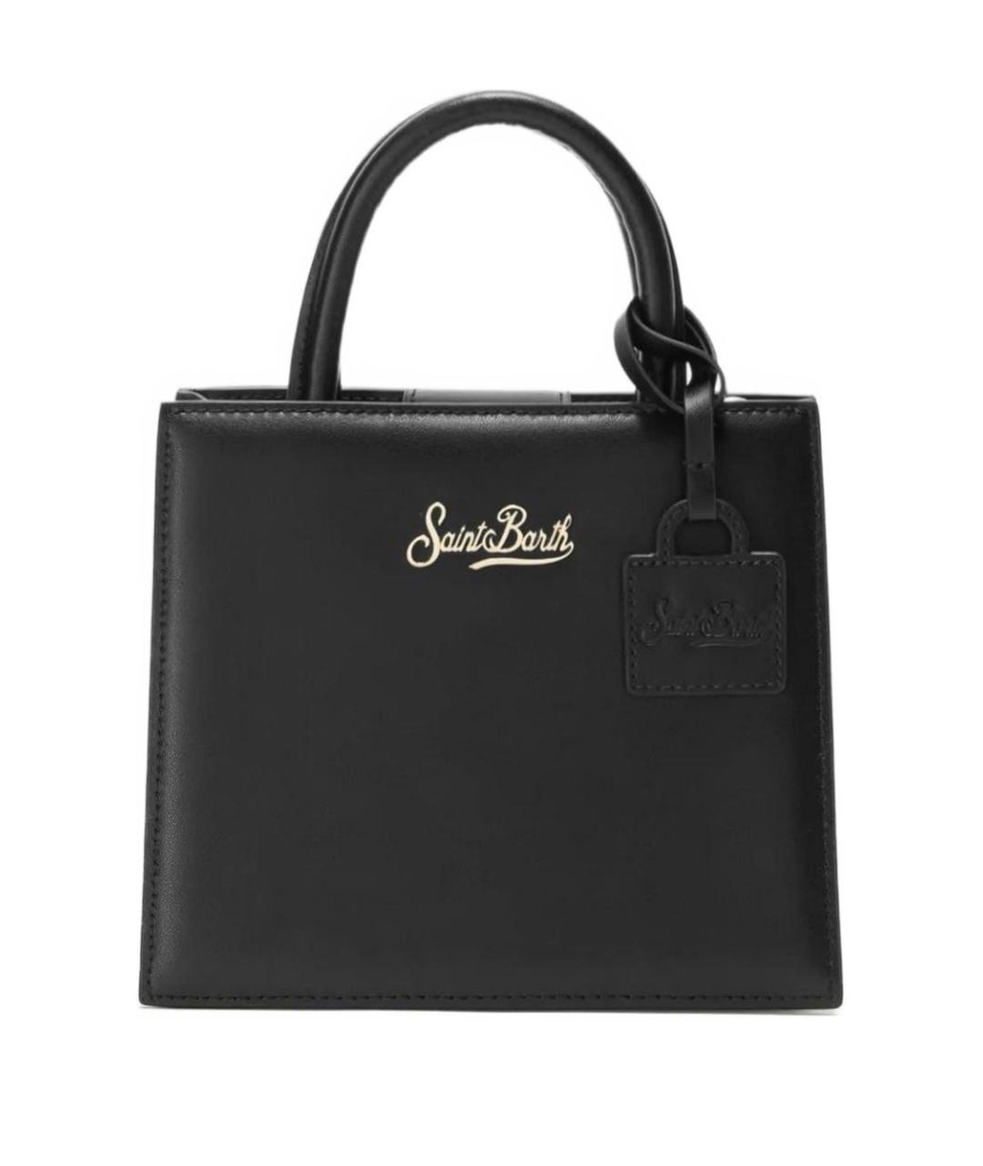 MC2 SAINT BARTH Черная кожаная сумка через плечо, фото 1