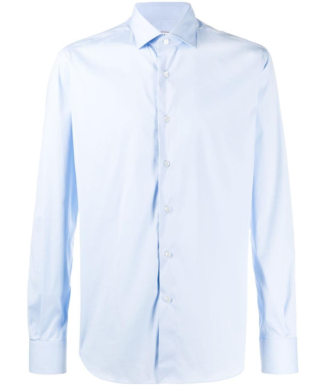 XACUS Голубая хлопковая классическая рубашка, фото 1