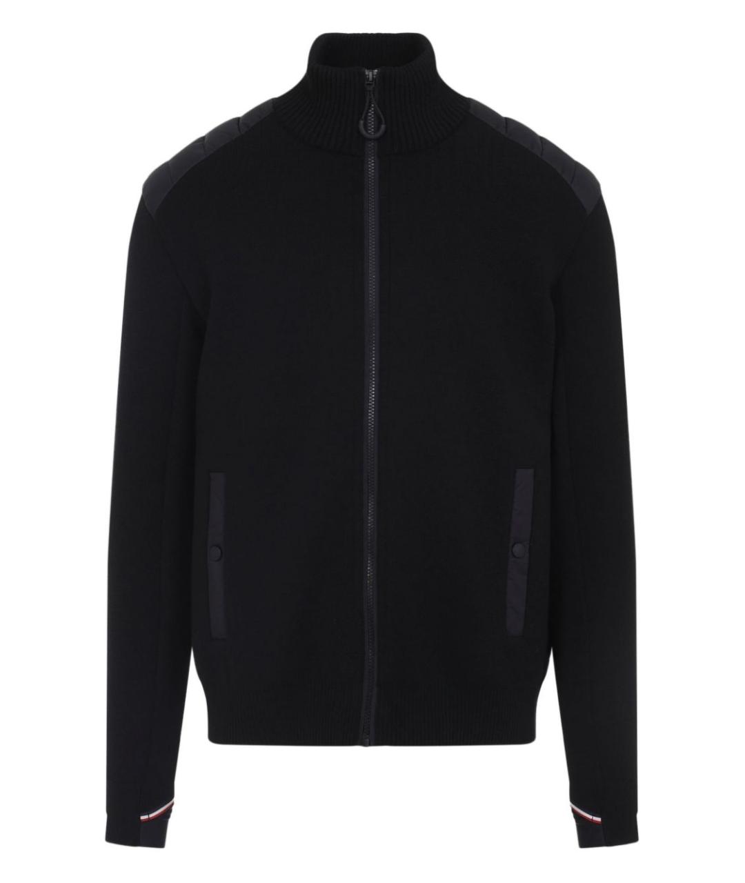 MONCLER GRENOBLE Черный шерстяной кардиган, фото 1