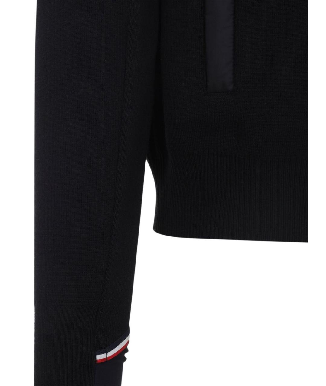 MONCLER GRENOBLE Черный шерстяной кардиган, фото 5