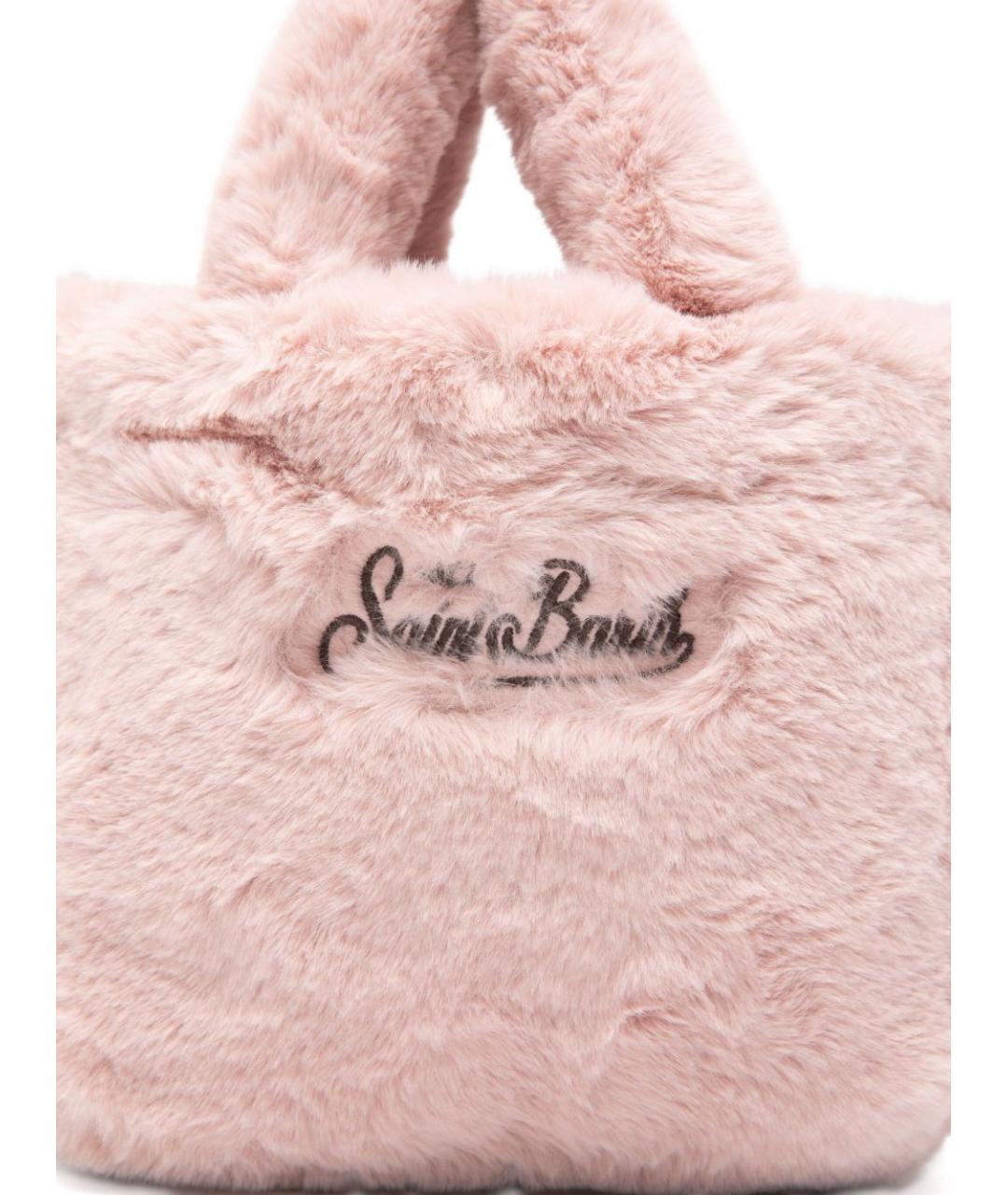 MC2 SAINT BARTH Розовая синтетическая сумка тоут, фото 3