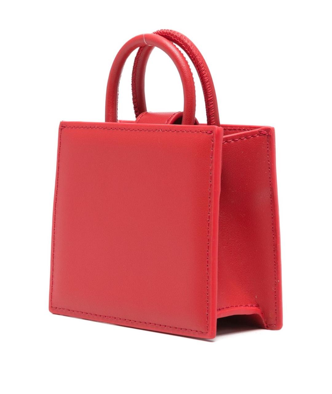 MC2 SAINT BARTH Красная кожаная сумка тоут, фото 3