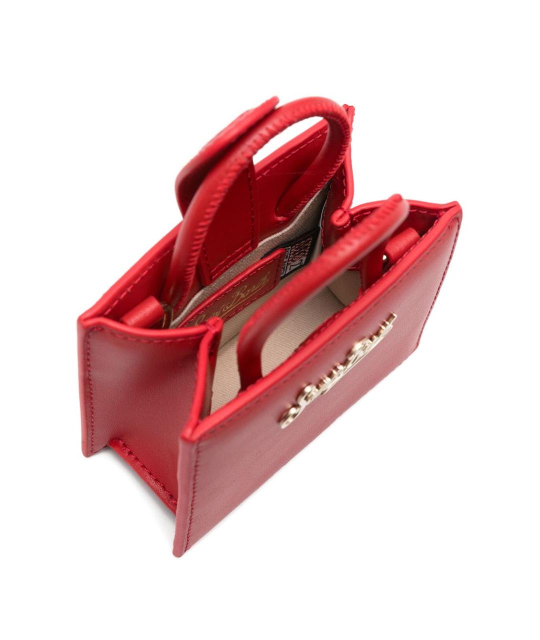 MC2 SAINT BARTH Красная кожаная сумка тоут, фото 5