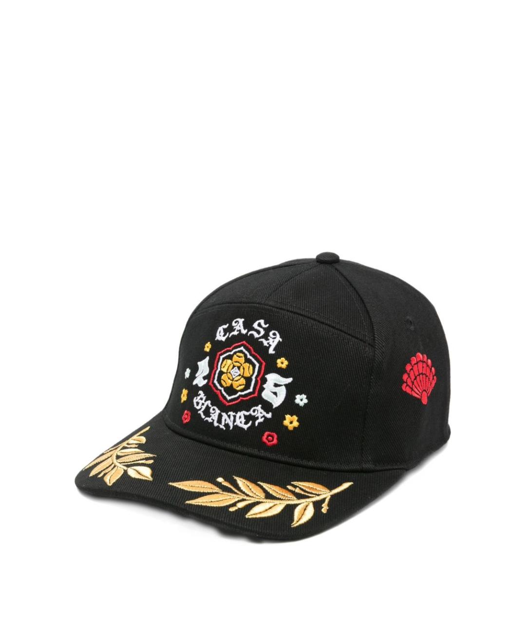 CASABLANCA Черная хлопковая кепка/бейсболка, фото 1