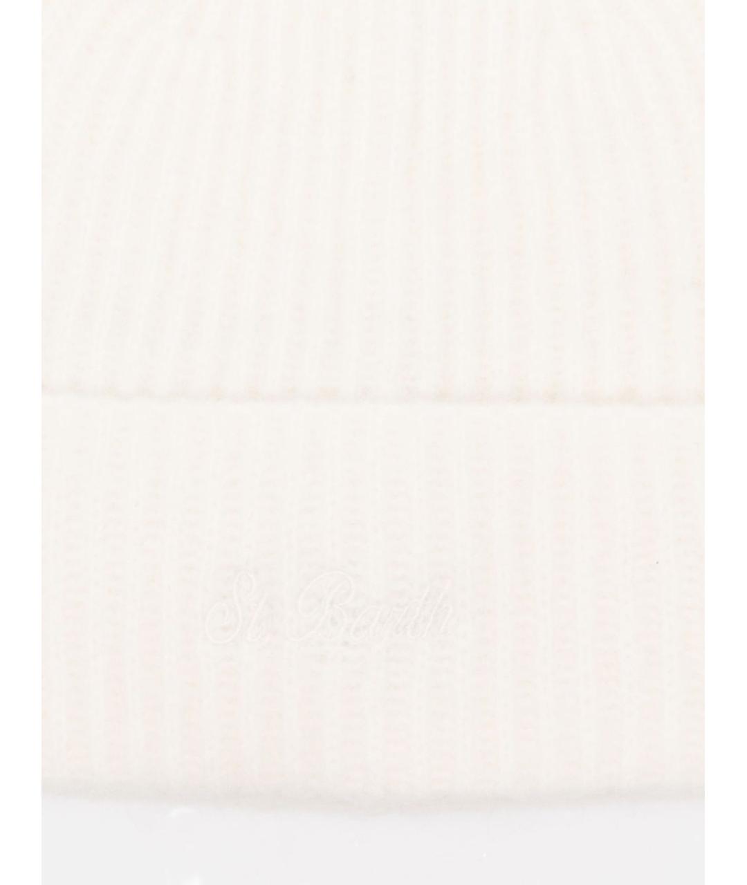 MC2 SAINT BARTH Белая шерстяная шапка, фото 3