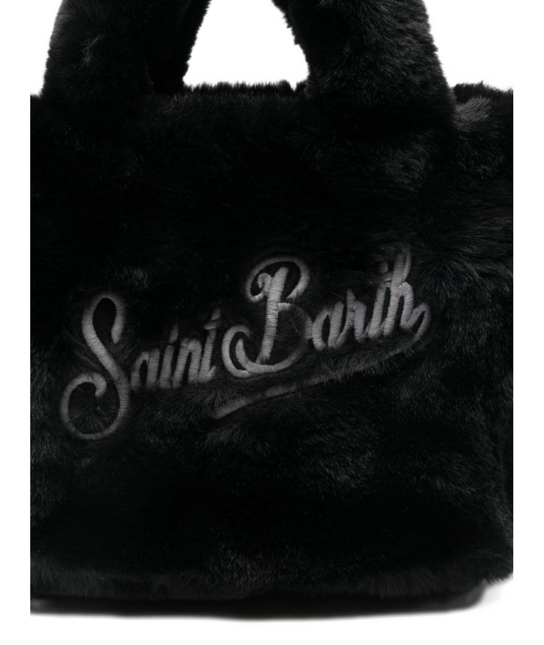 MC2 SAINT BARTH Черная синтетическая сумка тоут, фото 3