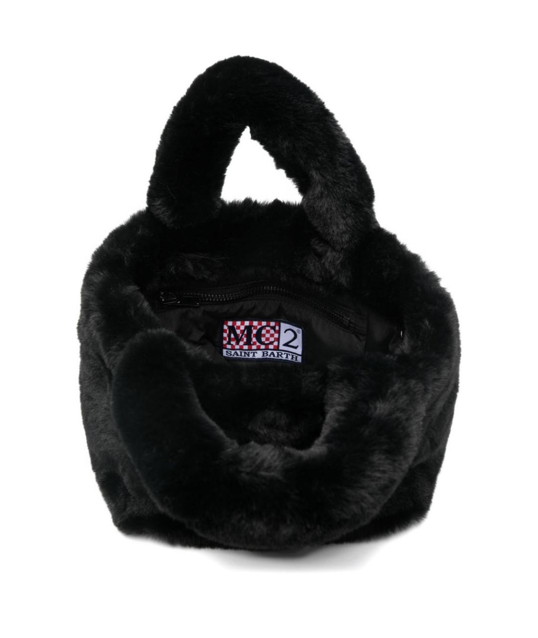MC2 SAINT BARTH Черная синтетическая сумка тоут, фото 2
