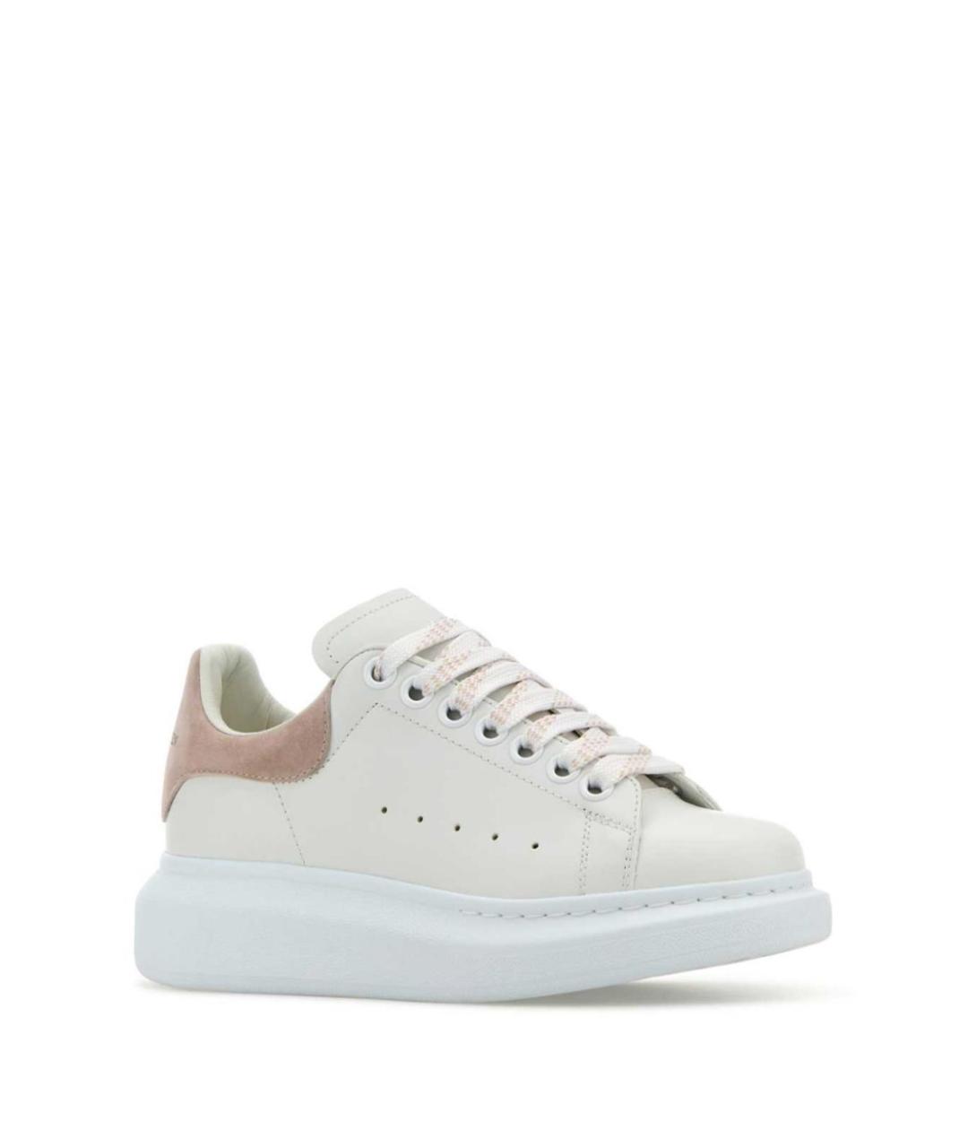 ALEXANDER MCQUEEN Белые кожаные кроссовки, фото 2