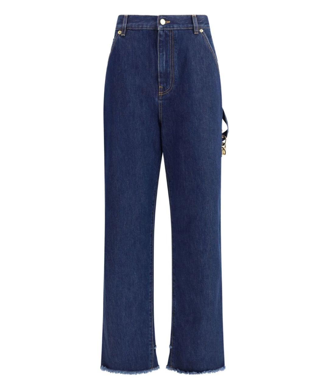 DARKPARK Синие хлопковые прямые джинсы, фото 1