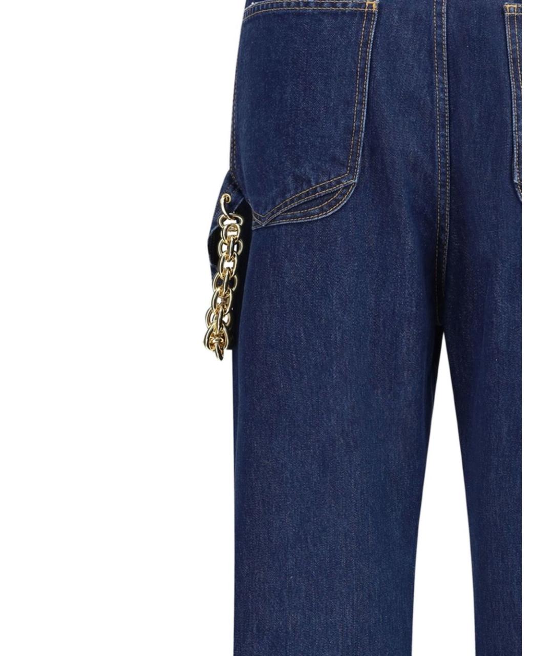 DARKPARK Синие хлопковые прямые джинсы, фото 4