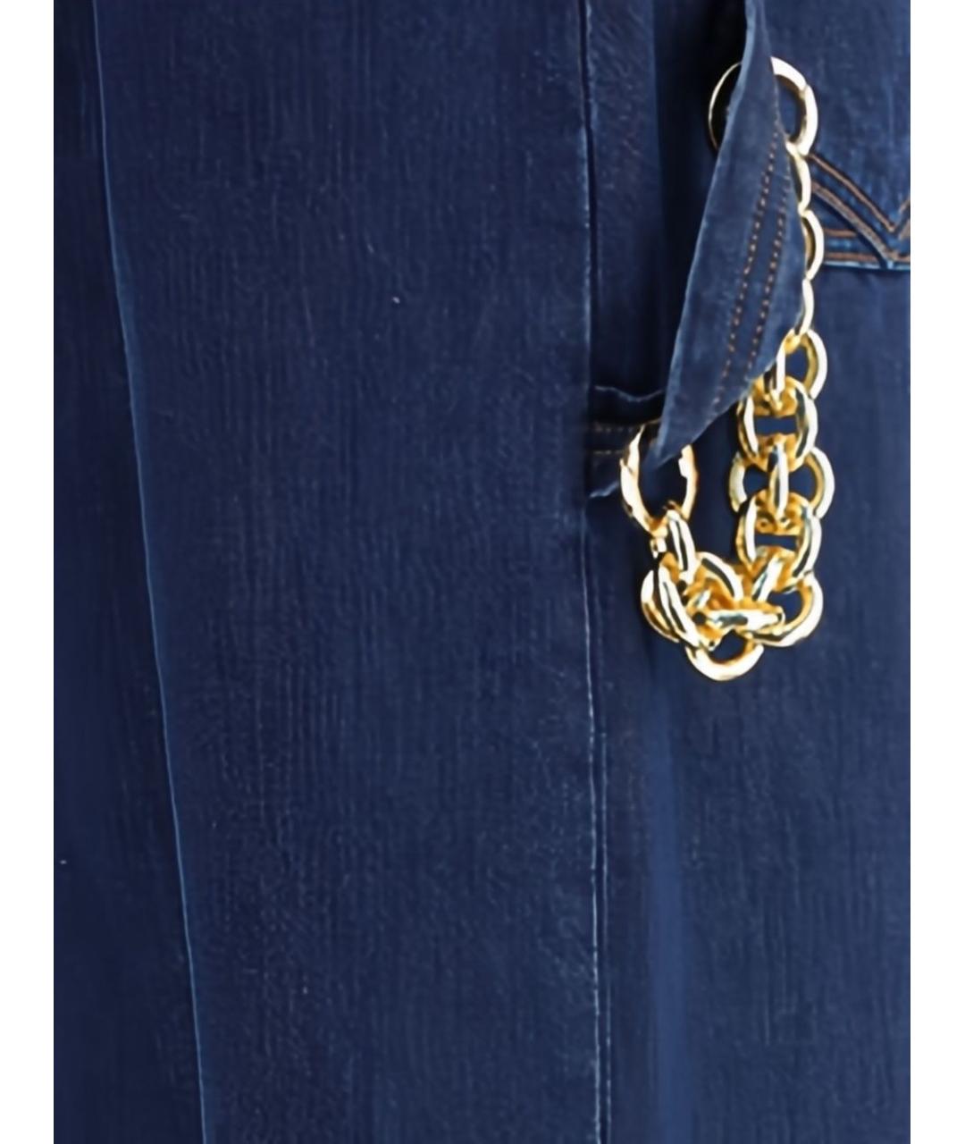 DARKPARK Синие хлопковые прямые джинсы, фото 3