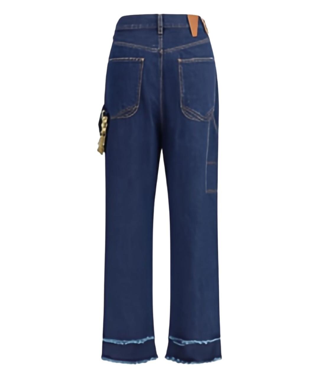 DARKPARK Синие хлопковые прямые джинсы, фото 2