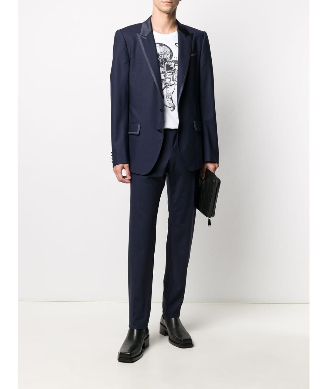 DOLCE&GABBANA Синий классический костюм, фото 2