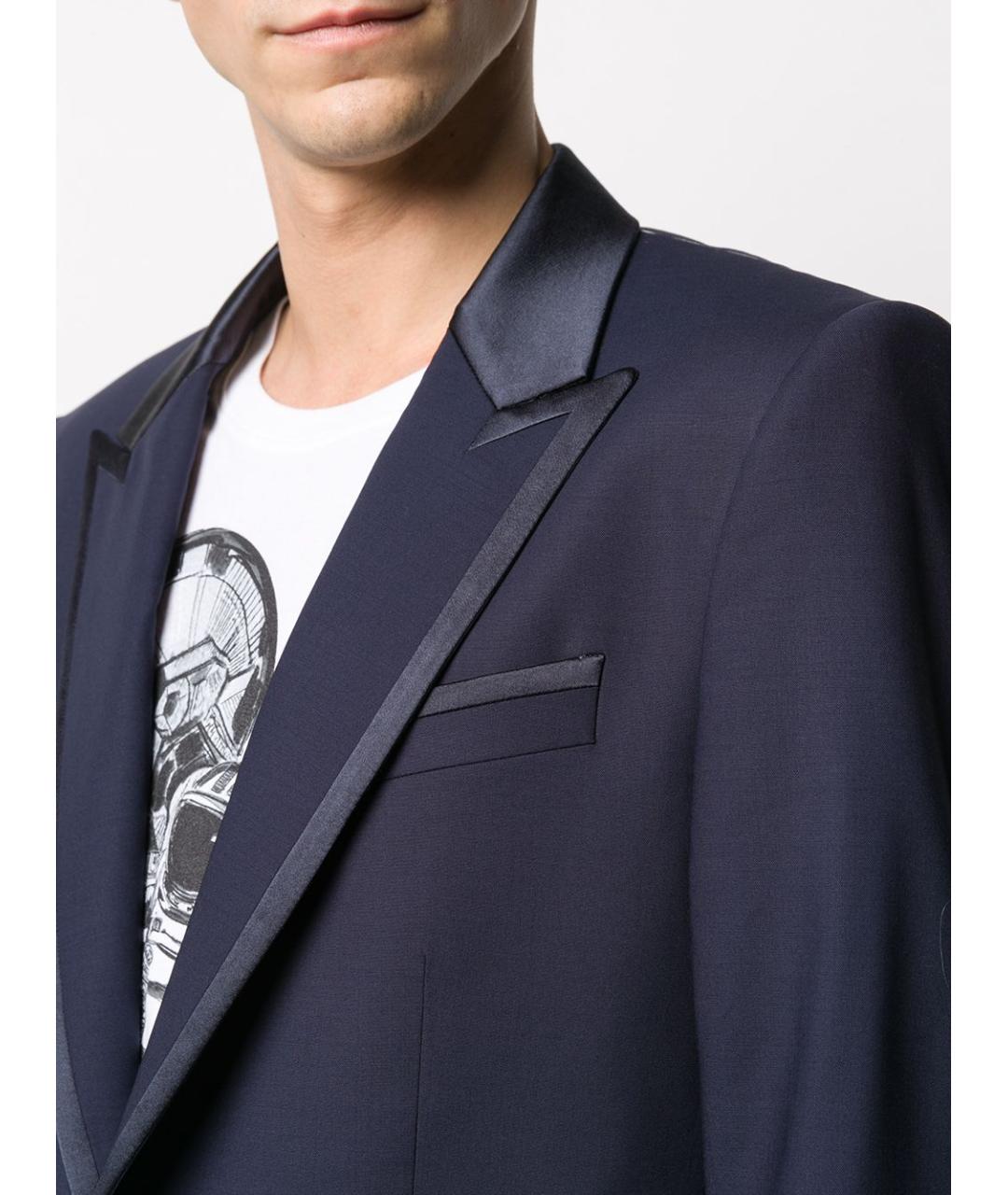 DOLCE&GABBANA Синий классический костюм, фото 6