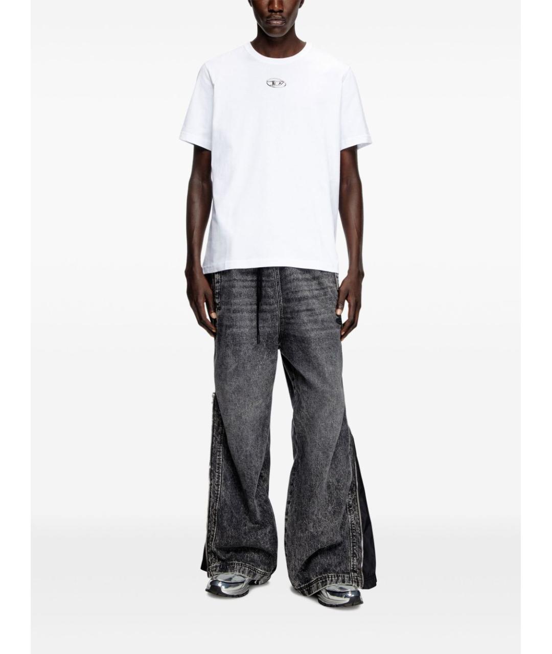 DIESEL Белая хлопковая футболка, фото 3