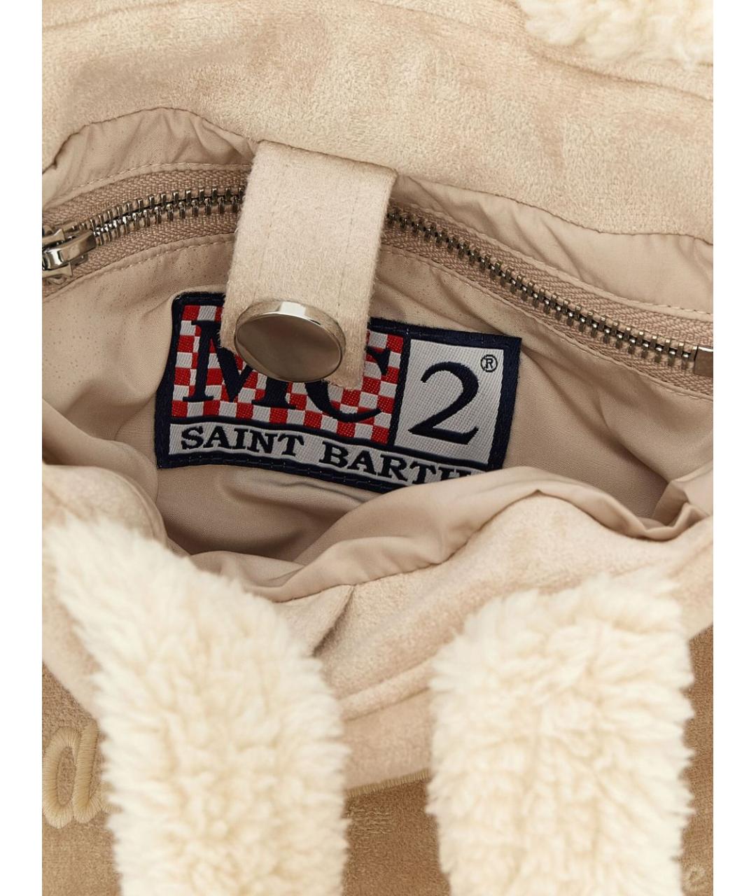 MC2 SAINT BARTH Бежевая сумка через плечо, фото 4