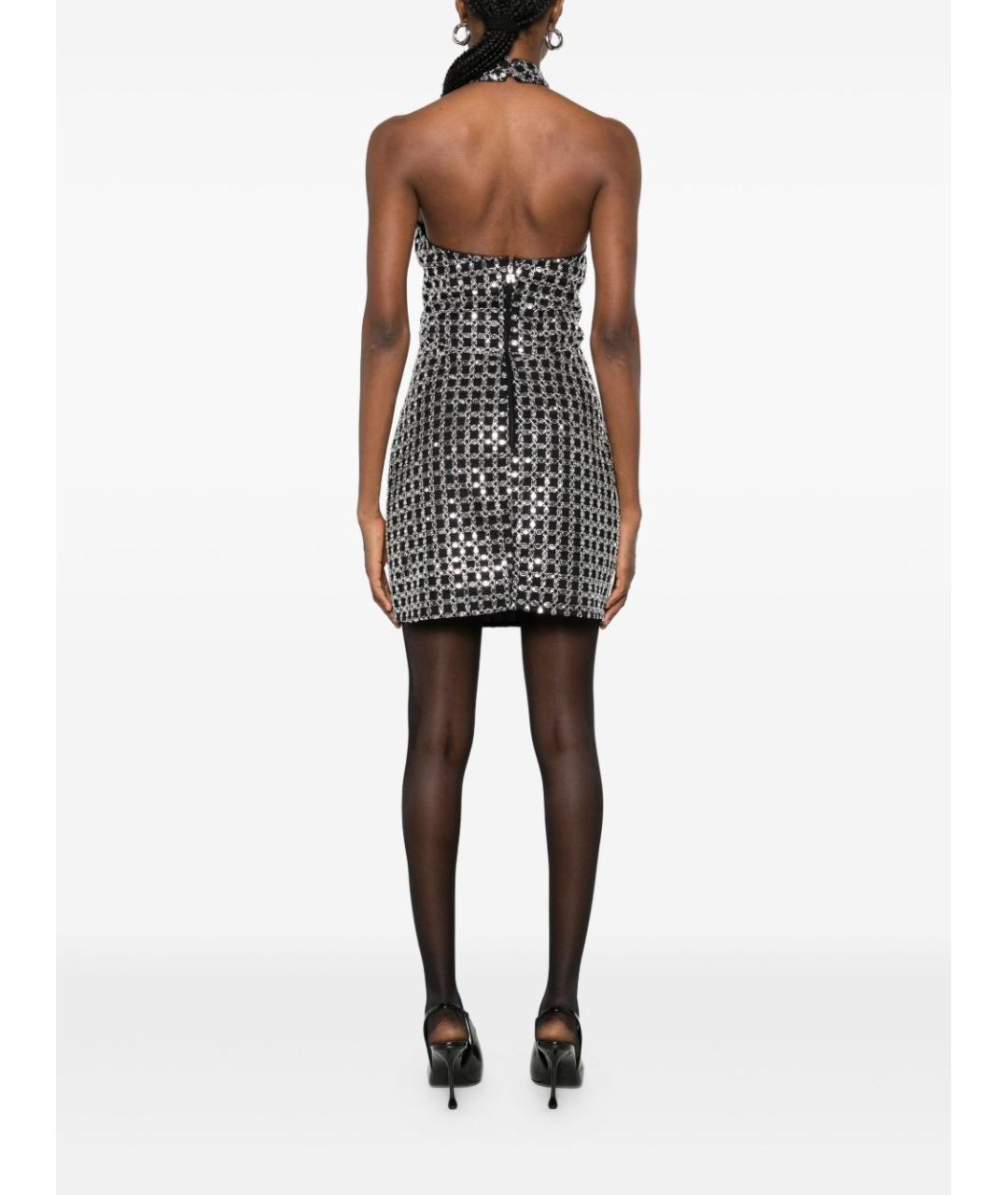 ROTATE Черное полиэстеровое коктейльное платье, фото 2