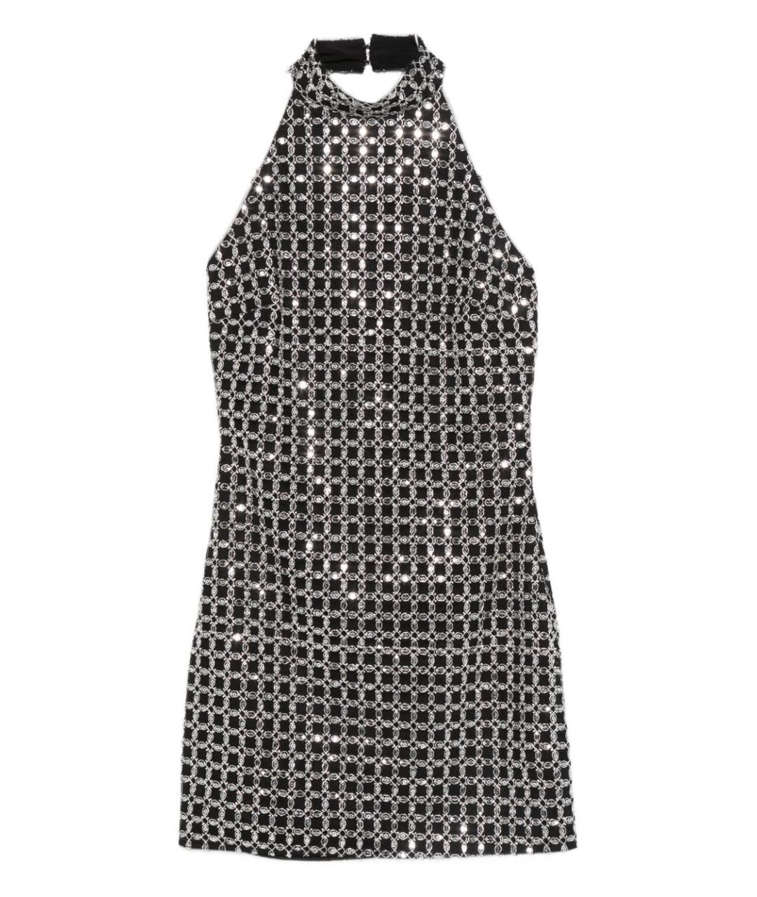 ROTATE Черное полиэстеровое коктейльное платье, фото 1