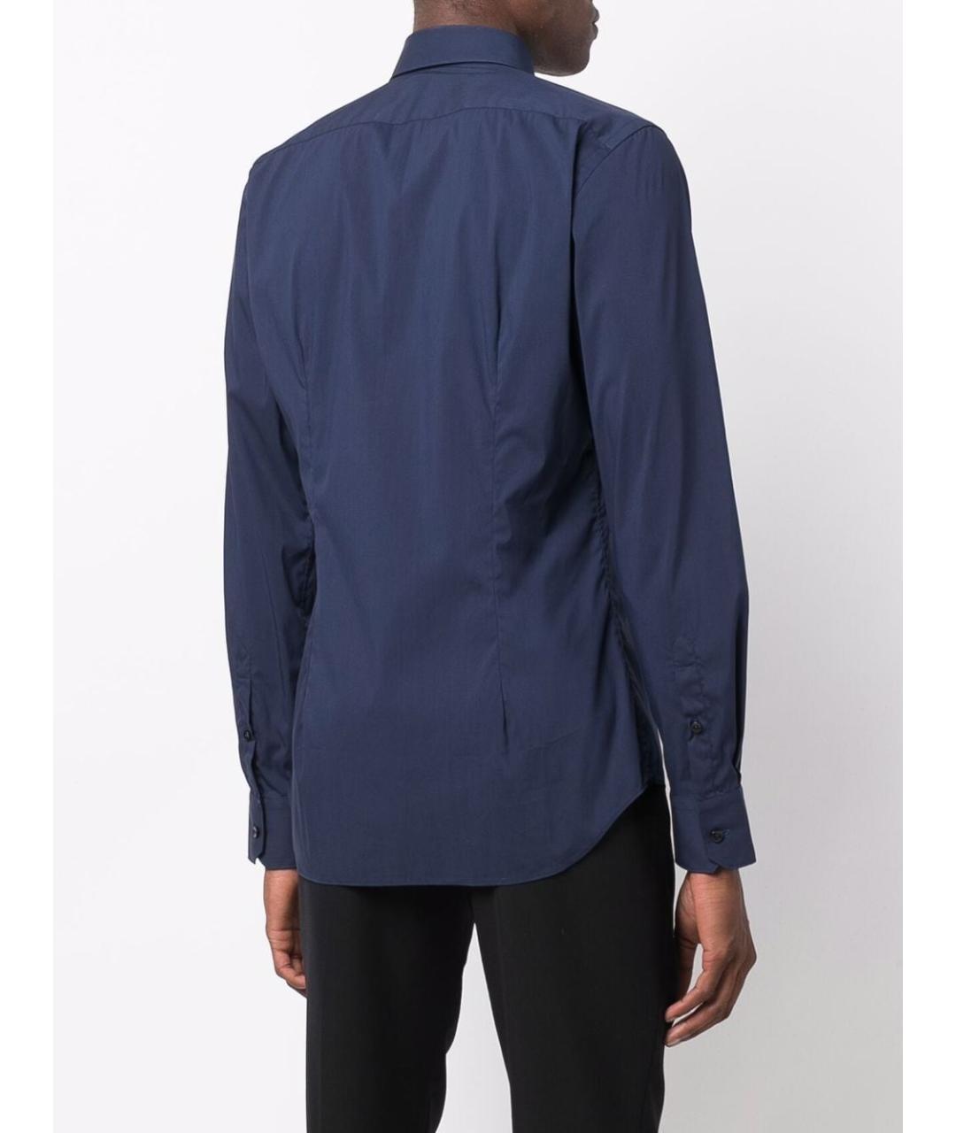 XACUS Синяя хлопковая классическая рубашка, фото 2