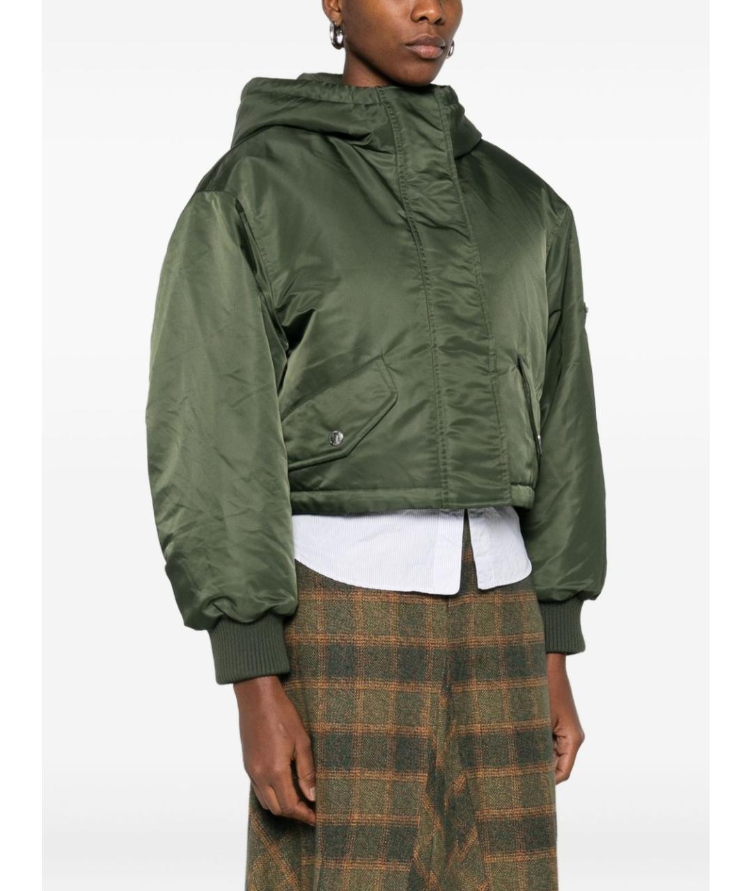 STAND STUDIO Зеленая полиамидовая куртка, фото 2