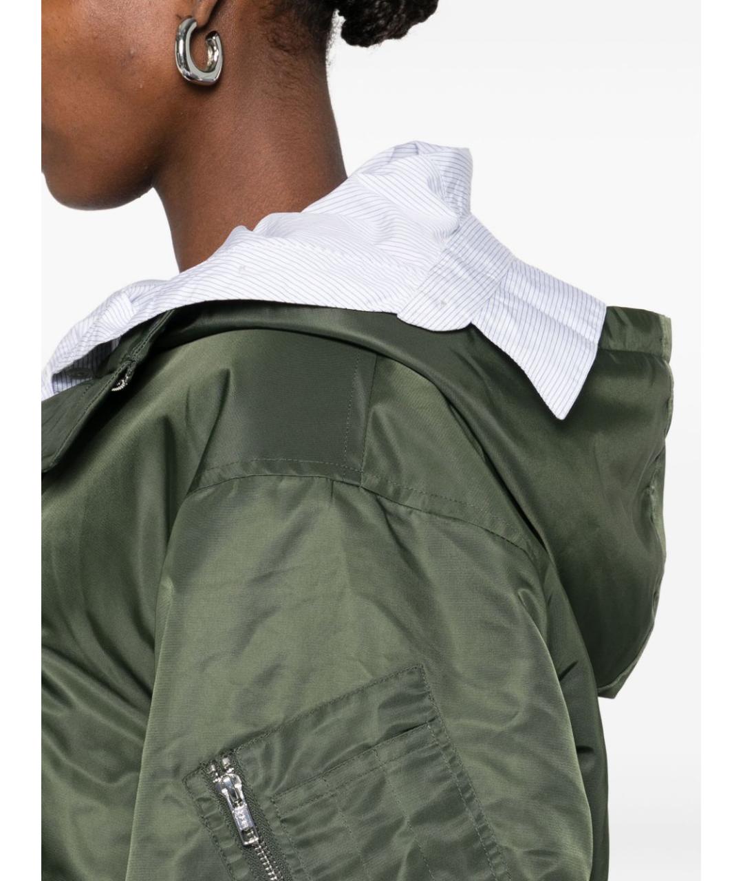 STAND STUDIO Зеленая полиамидовая куртка, фото 3