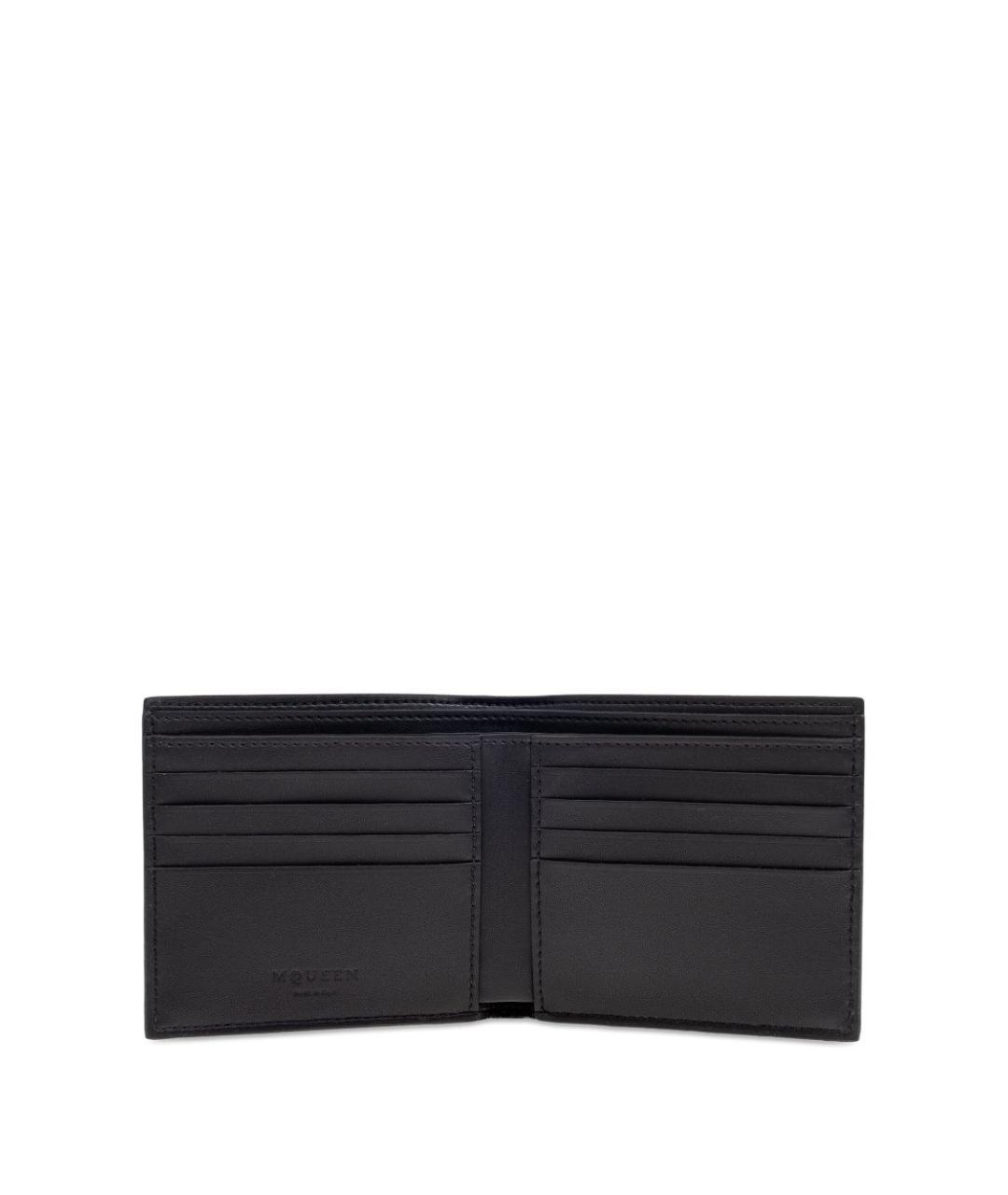 ALEXANDER MCQUEEN Черный кожаный кошелек, фото 5