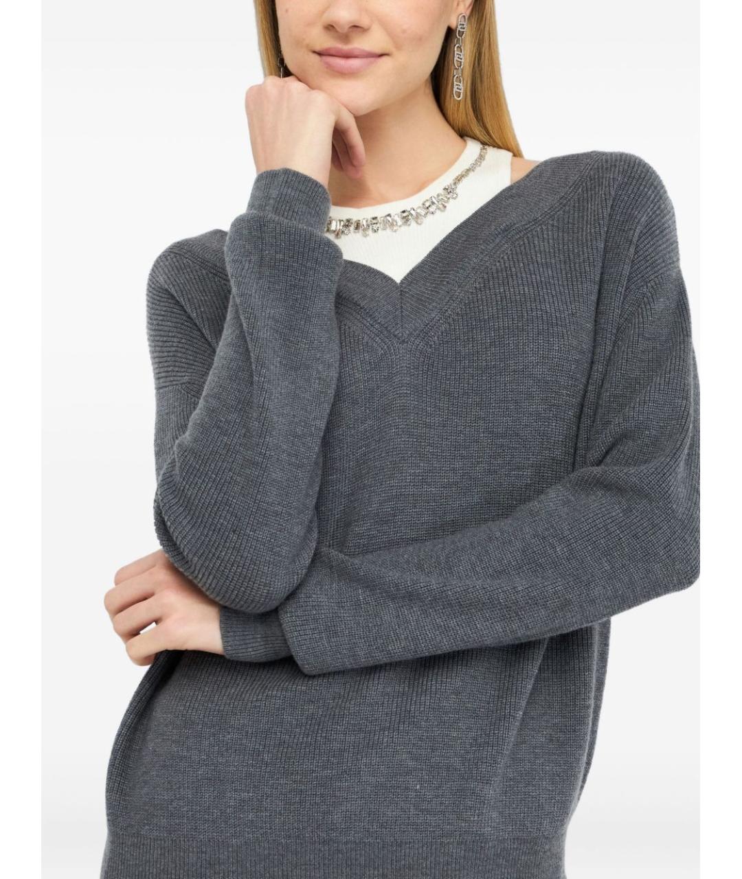 LIU JO Серый джемпер / свитер, фото 5