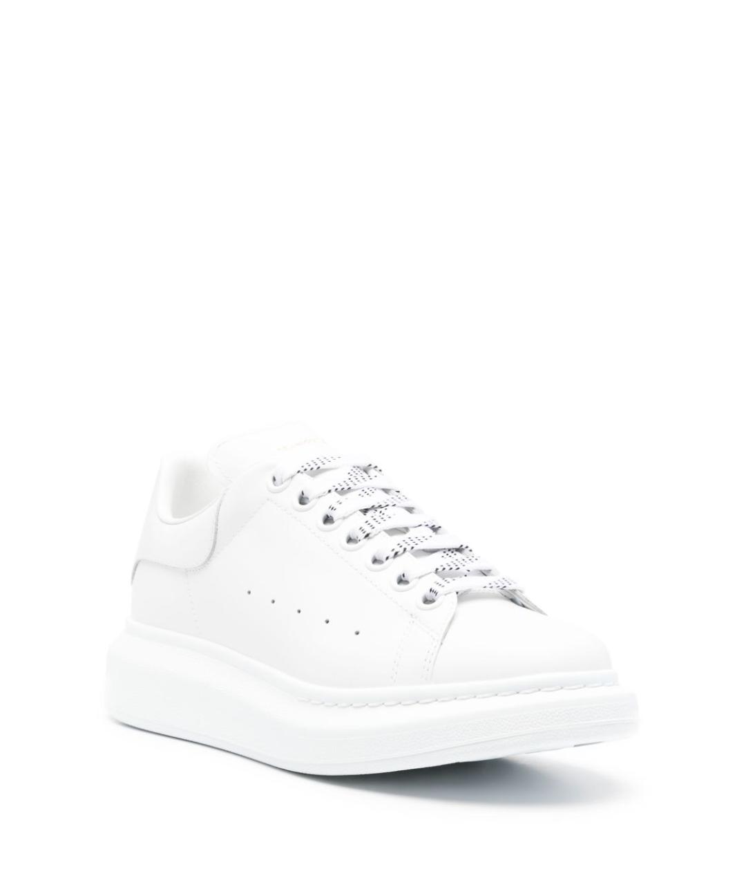 ALEXANDER MCQUEEN Белые кожаные кроссовки, фото 4