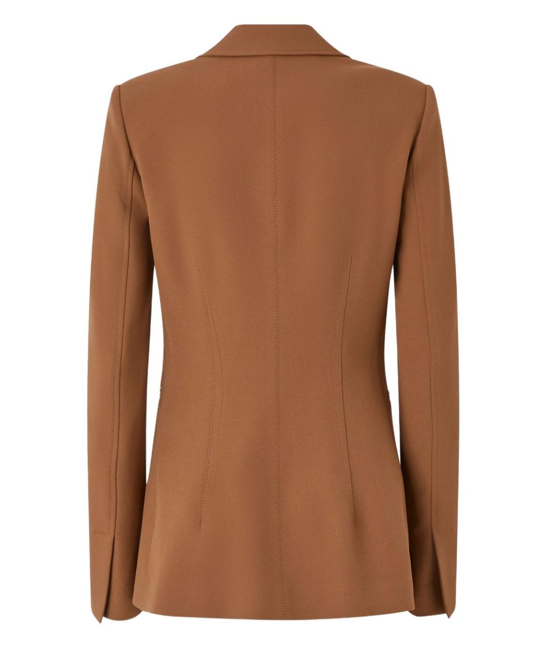 PINKO Коричневый полиэстеровый жакет/пиджак, фото 2