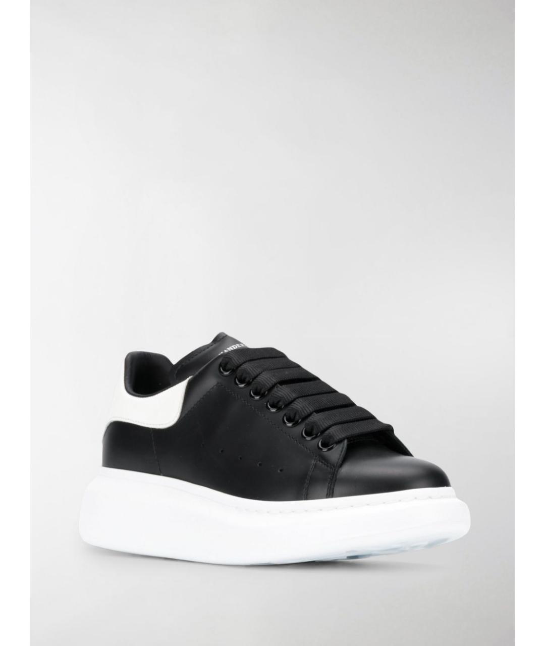 ALEXANDER MCQUEEN Черные кожаные кроссовки, фото 6