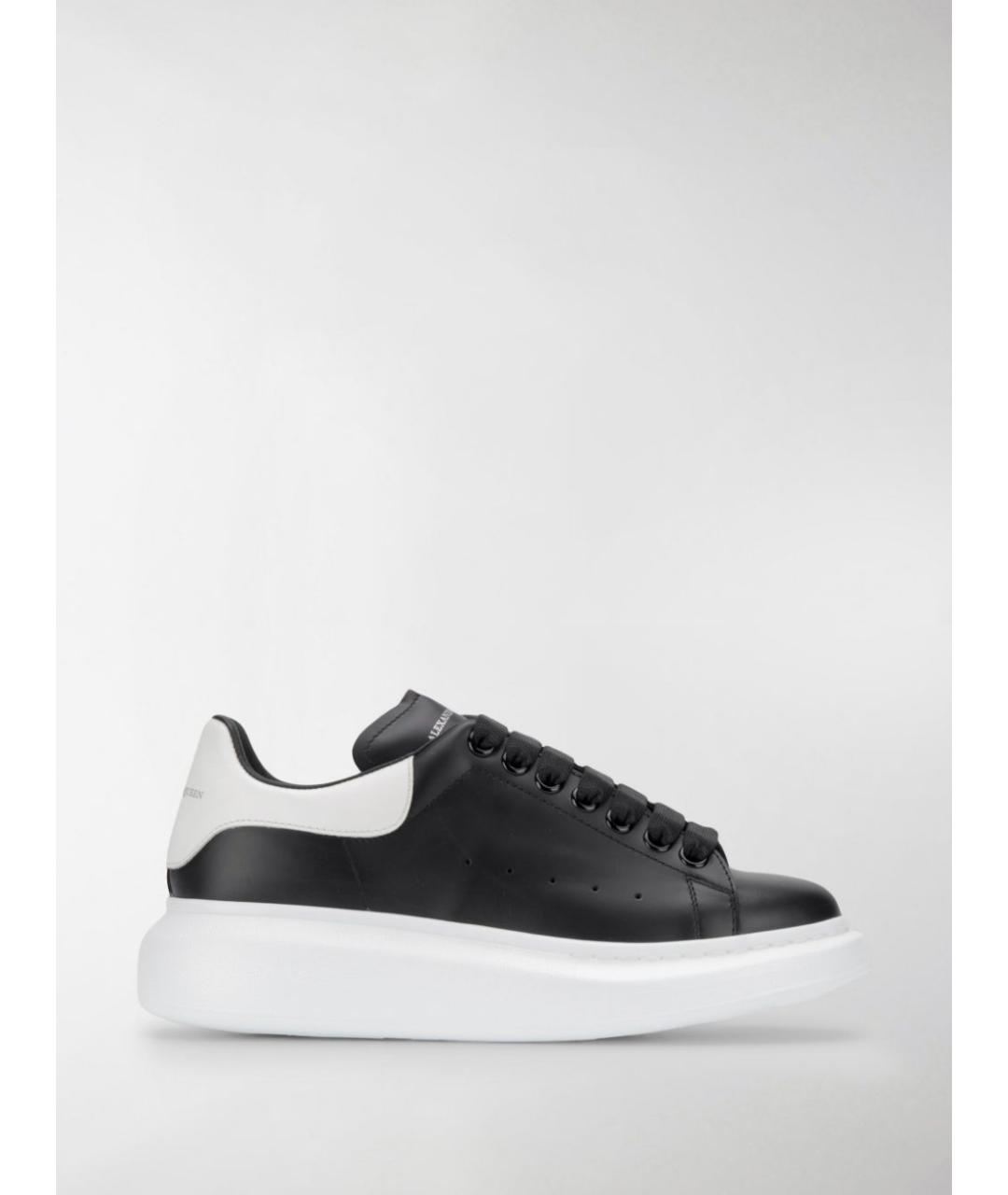 ALEXANDER MCQUEEN Черные кожаные кроссовки, фото 8