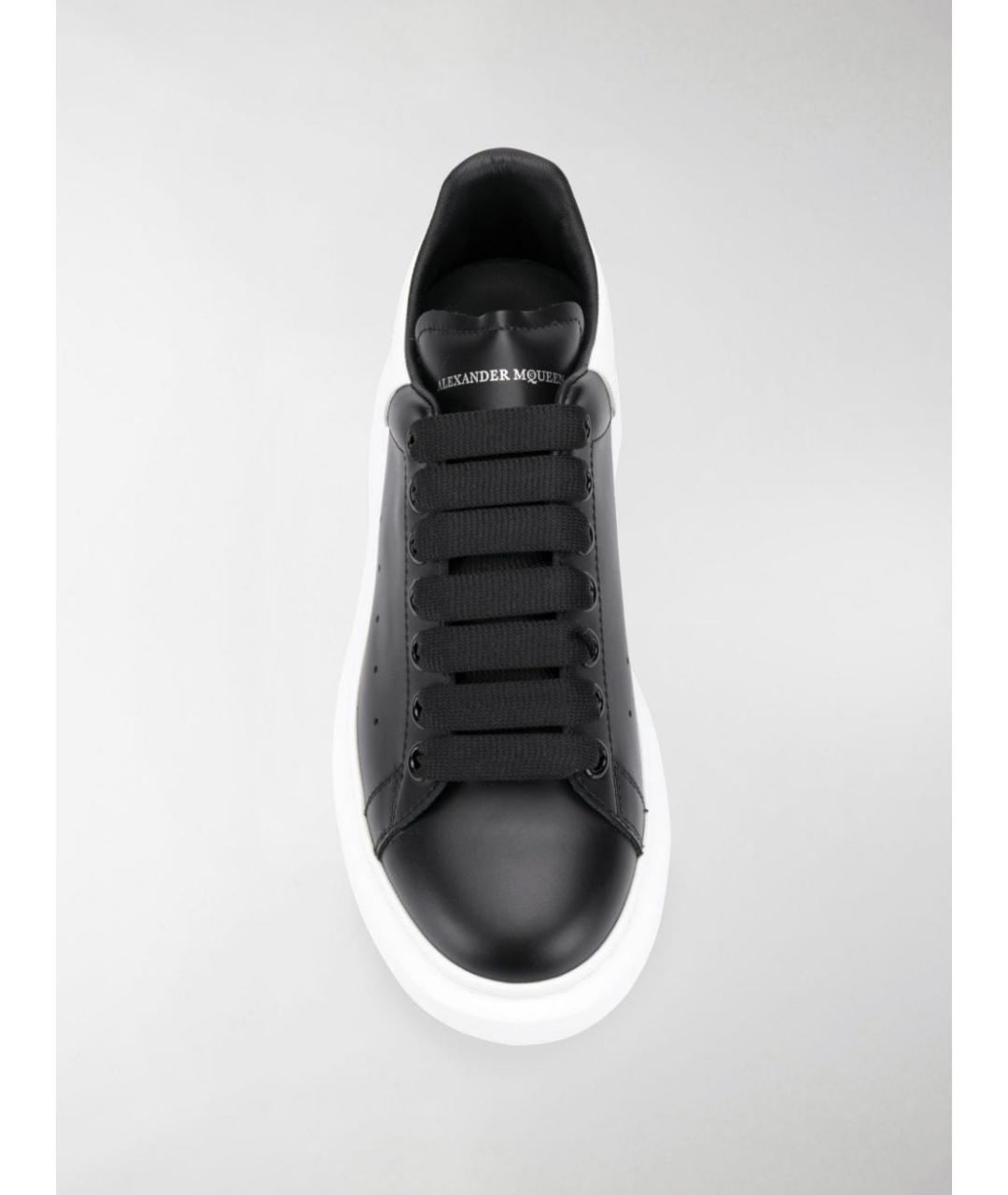 ALEXANDER MCQUEEN Черные кожаные кроссовки, фото 9